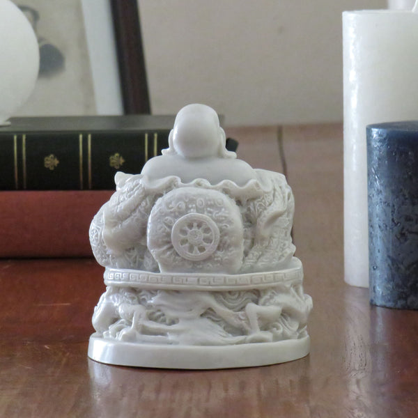 Happy Buddha on a Dragon Base