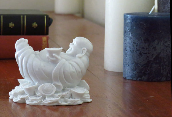 Laid back Chinese style Buddha of good fortune.
