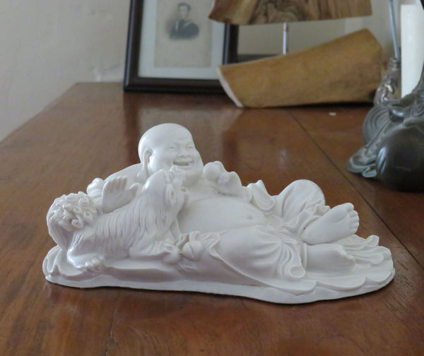 Happy Buddha with Dog