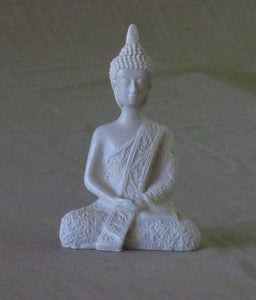 Medium Thai style  Meditation Buddha. Reconstituted Marble.